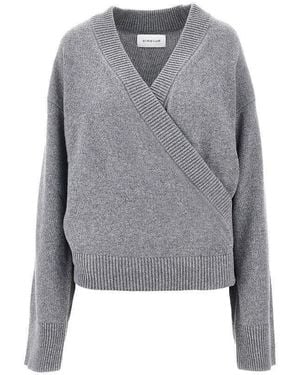 ARMARIUM 'Elenia' Wool And Cashmere Cardigan - Grey