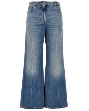 Valentino Jeans Svasato Con Dettagli Vgold - Blu