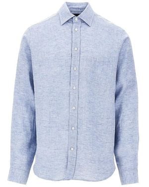 Sease Linen Classic Bd Shirt - Blue