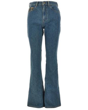 Burberry Stretch Denim Bootcut Jeans - Blue