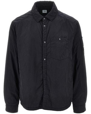 C.P. Company Chrome-R Nylon Overshirt - Blue