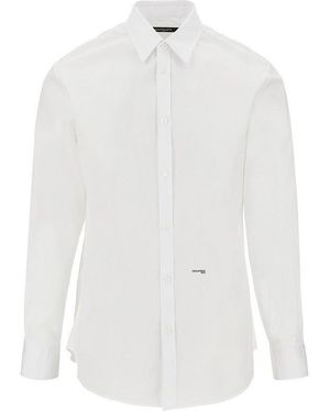 DSquared² Stretch Cotton Shirt - White