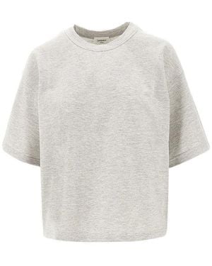 Saint Laurent 'Cassandre' Piquet T-Shirt - White