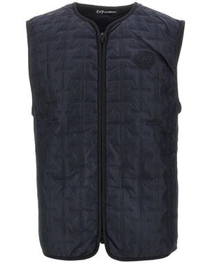 EA7 Ventus7 Technical Fabric Golf Pro Vest - Blue