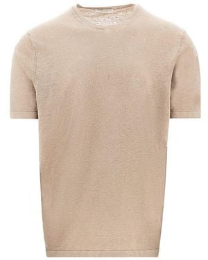 Majestic Filatures Linen Knit T-Shirt - Natural