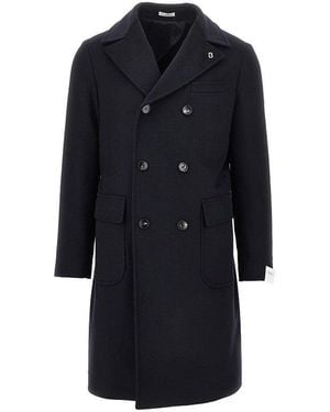 BRERAS Milano Cashmere And Wool 'Tirana' Coat - Blue