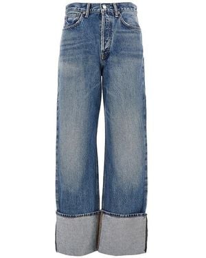 Agolde Cotton Denim 'Liberty' Jeans - Blue