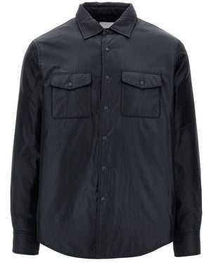 Aspesi '13 Più' Padded Nylon Overshirt - Blue