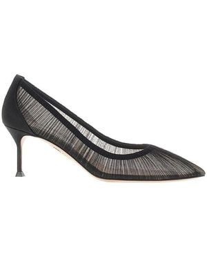 Aquazzura 'Voile' Tulle Pumps 38 - Gray