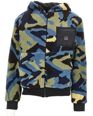 Mauna Kea Camouflage Sherpa Blouson - Blue