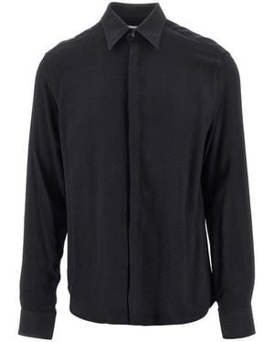 MARSĒM Viscose Twill Shirt - Blue