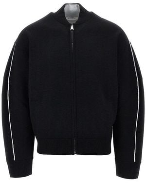 Givenchy Couture Seam Wool-Blend Cardigan - Black