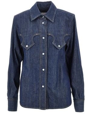 The Seafarer America Denim Shirt - Blue