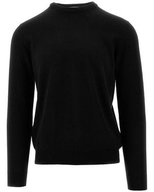 THE PULL Merino Wool Crewneck Jumper - Black