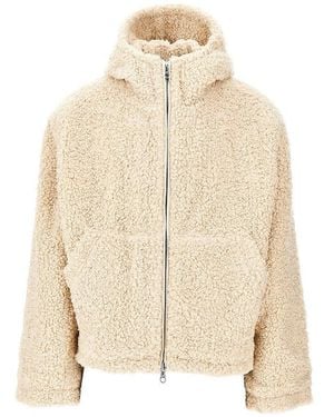 Cole Buxton Teddy Fleece Full-Zip Jacket - Natural
