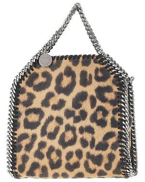 Stella McCartney Leopard-Print 'Tiny Falabella' Bag - Metallic