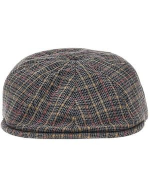 Kangol Flexfit Cap With Check Motif - Gray