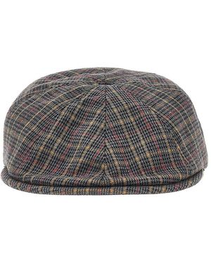 Kangol Berretto Flexfit Con Motivo A Quadri Uomo - Grigio