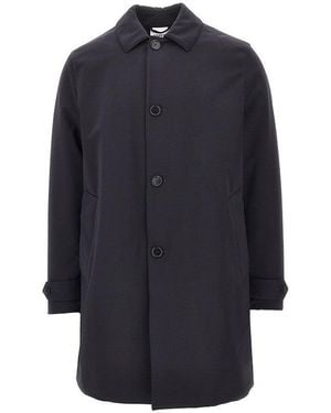 Aspesi 'Perfetto' Padded Twill Coat - Blue