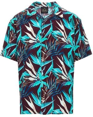 Mauna Kea Printed Viscose Shirt - Blue
