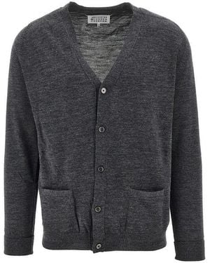 Maison Margiela Wool-Blend Cardigan - Grey