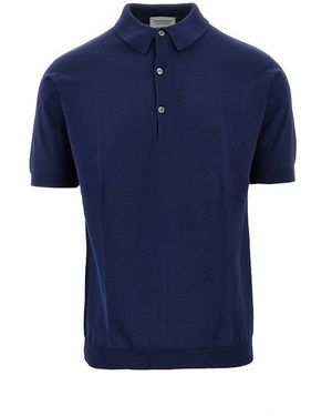 John Smedley 'Adrian' Cotton Polo Shirt - Blue