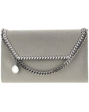 Stella McCartney Mini 'Falabella' Crossbody Bag - Grey
