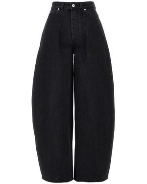 Jacquemus Ovalo Denim Trousers - Black