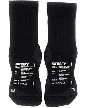 Satisfy Merino Wool And Nylon Socks - Black