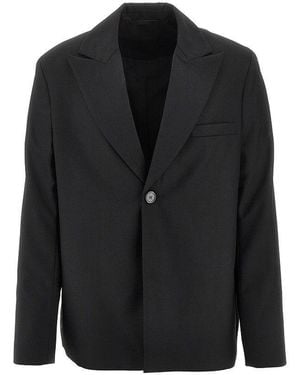 Séfr 'Seydou' Single-Breasted Jacket - Black