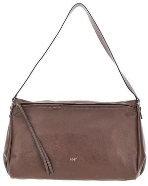 IOEF Grained Leather 'Jill' Bag - Brown