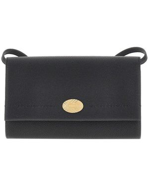 Burberry Leather 'Cotswolds' Clutch With Stra - Blue