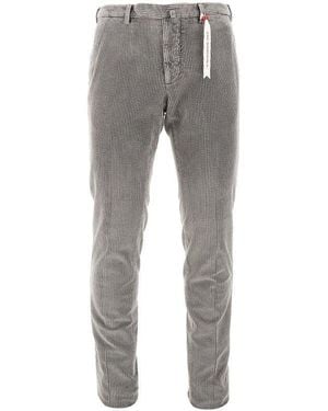 Santaniello 'Evoluto' Corduroy Trousers - Grey