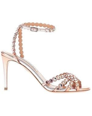 Aquazzura Dégradé Laminated Nappa 'Tequila' Sandals - Pink