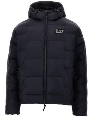 EA7 Padded Micro Ripstop Jacket - Blue