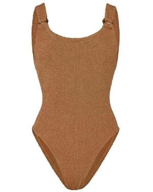 Hunza G 'Domino' Swimsuit - Brown