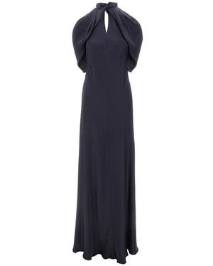 Alberta Ferretti Abito Lungo - Blu
