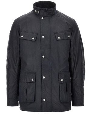 Barbour 'Duke' Waxed Cotton Jacket - Black