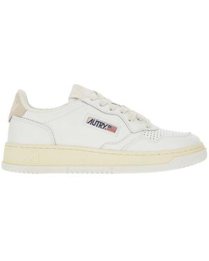 Autry Sneakers Medalist Low Con Dettagli - Bianco