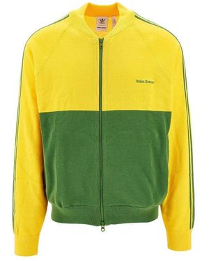 adidas Wb Full-Zip Knitted Sweatshirt - Yellow
