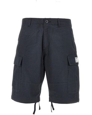 Roy Rogers 'Sergent' Cotton Cargo Shorts - Blue