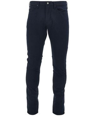 Emporio Armani Stretch Canvas J06 Pants - Blue