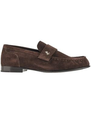 Jimmy Choo 'Ellis' Suede Leather Loafers - Brown