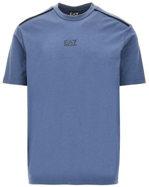 EA7 Natural Ventus 7 T-Shirt - Blue