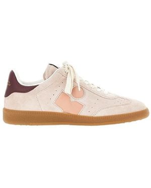 Isabel Marant 'Bryce' Suede Leather Trainers - Pink