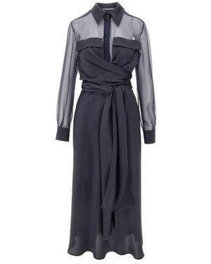 Alberta Ferretti Abito Midi - Blu