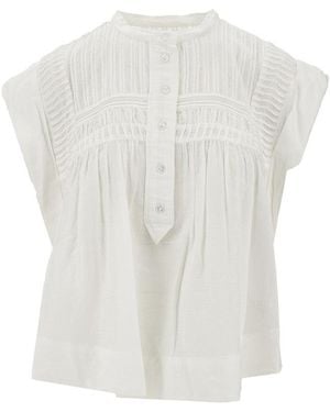 Isabel Marant 'Destiny' Voile Top - White