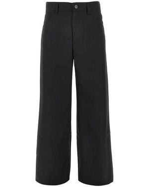Séfr Wool-Blend Twill 'Jiro' Pants - Black