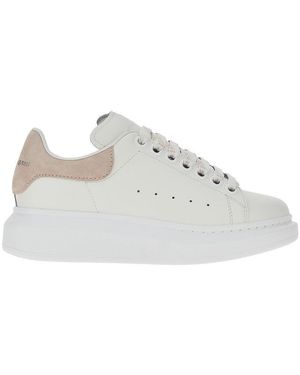 McQueen Leather Oversize Trainers - Grey