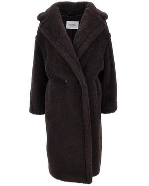 Max Mara Alpaca And Wool Teddy Bear Icon Coat - Black